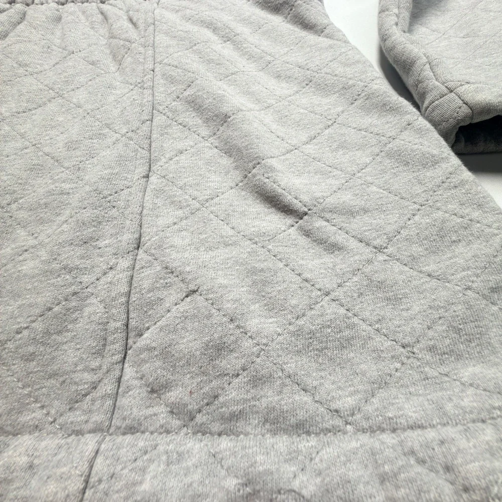 The North Face‎ Women's Quilted Fleece Coat XL Gray Faux Fur Lined Jacket